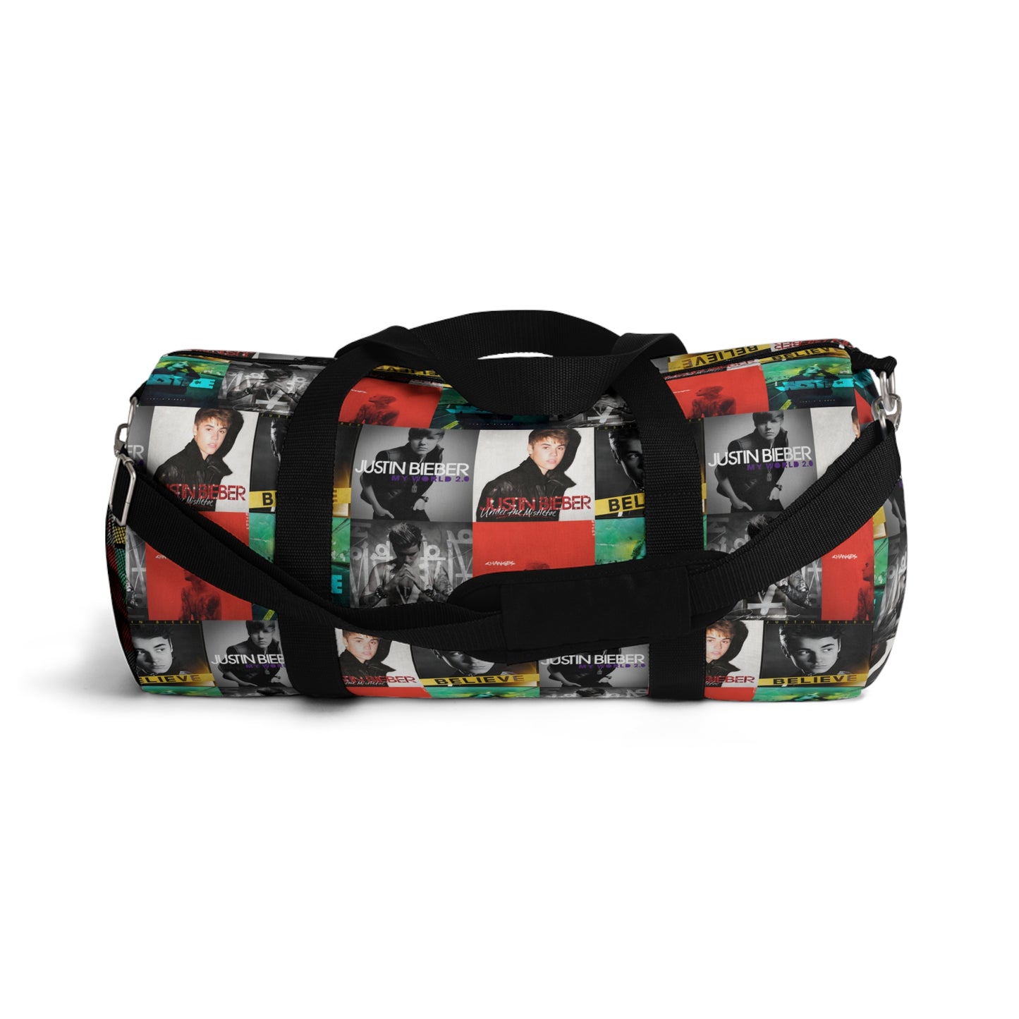 Justin Bieber Album Cover Collage Duffel Bag