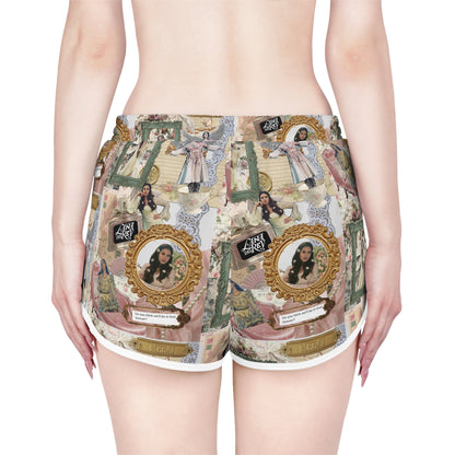 Lana Del Rey Victorian Collage Women's Relaxed Shorts