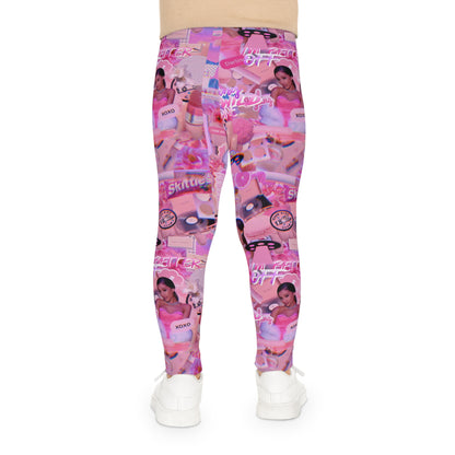 Ariana Grande Purple Vibes Collage Kids Leggings