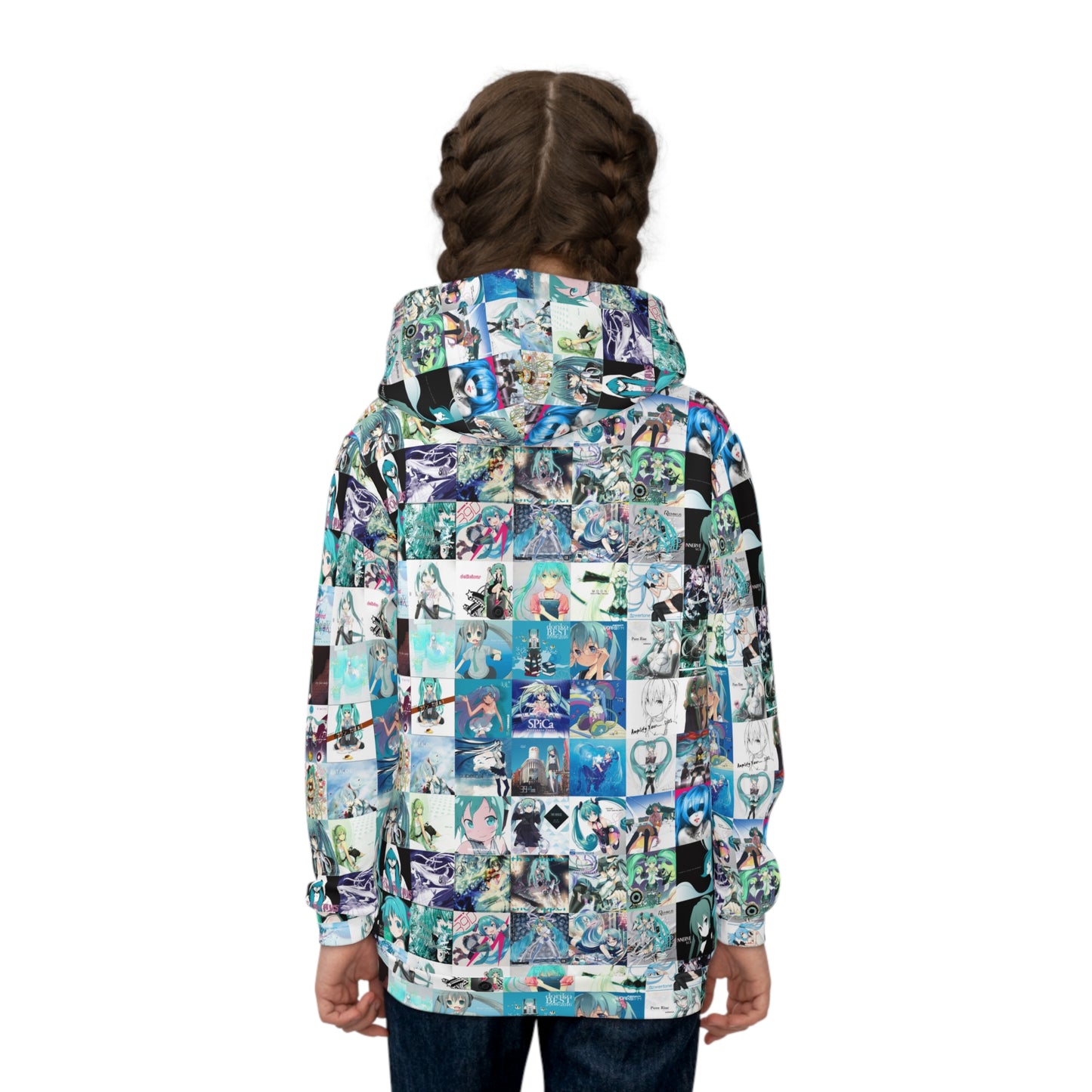 Hatsune Miku Album Cover Collage Kid's Hoodie