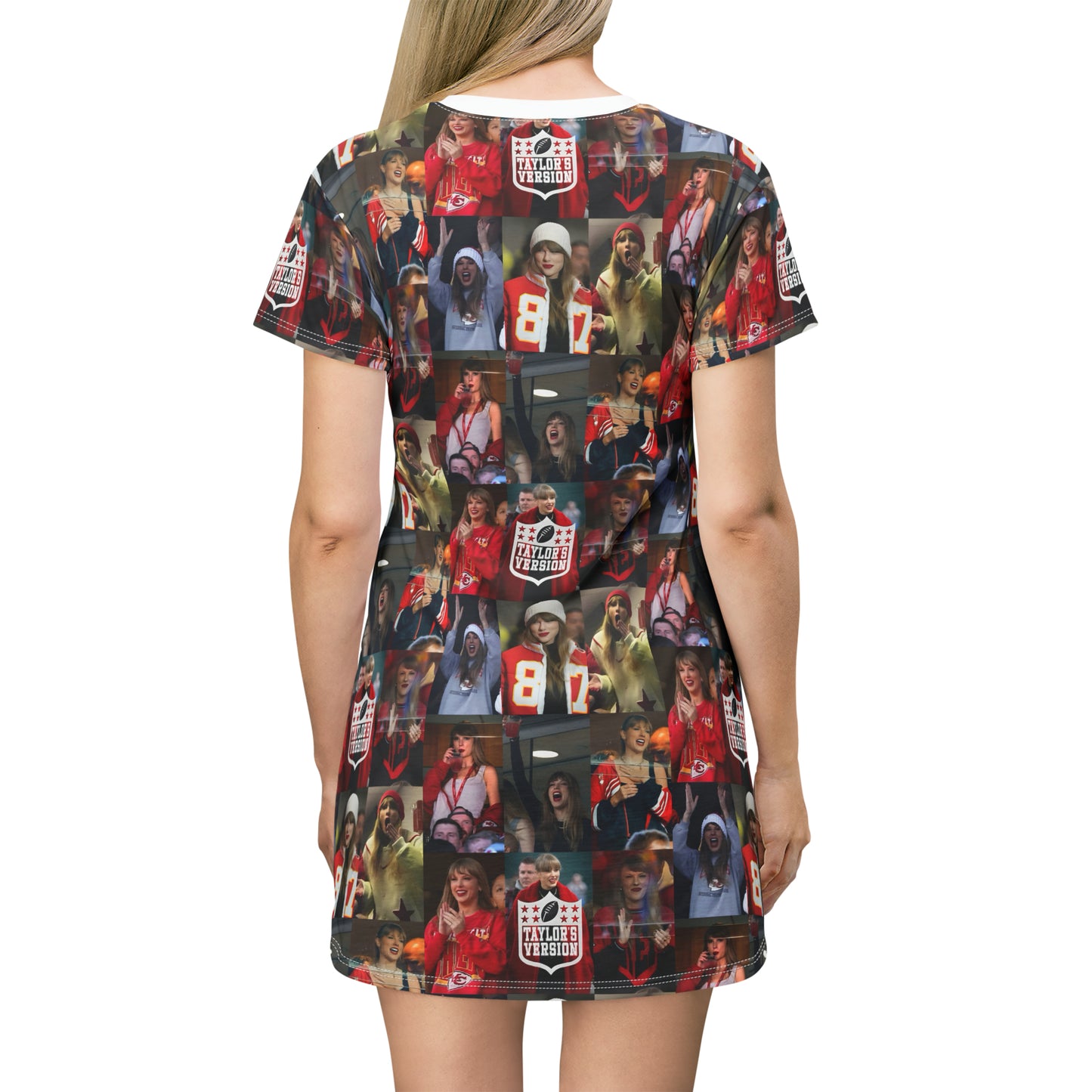 Taylor Swift Chiefs Fan Taylor's Version T-Shirt Dress