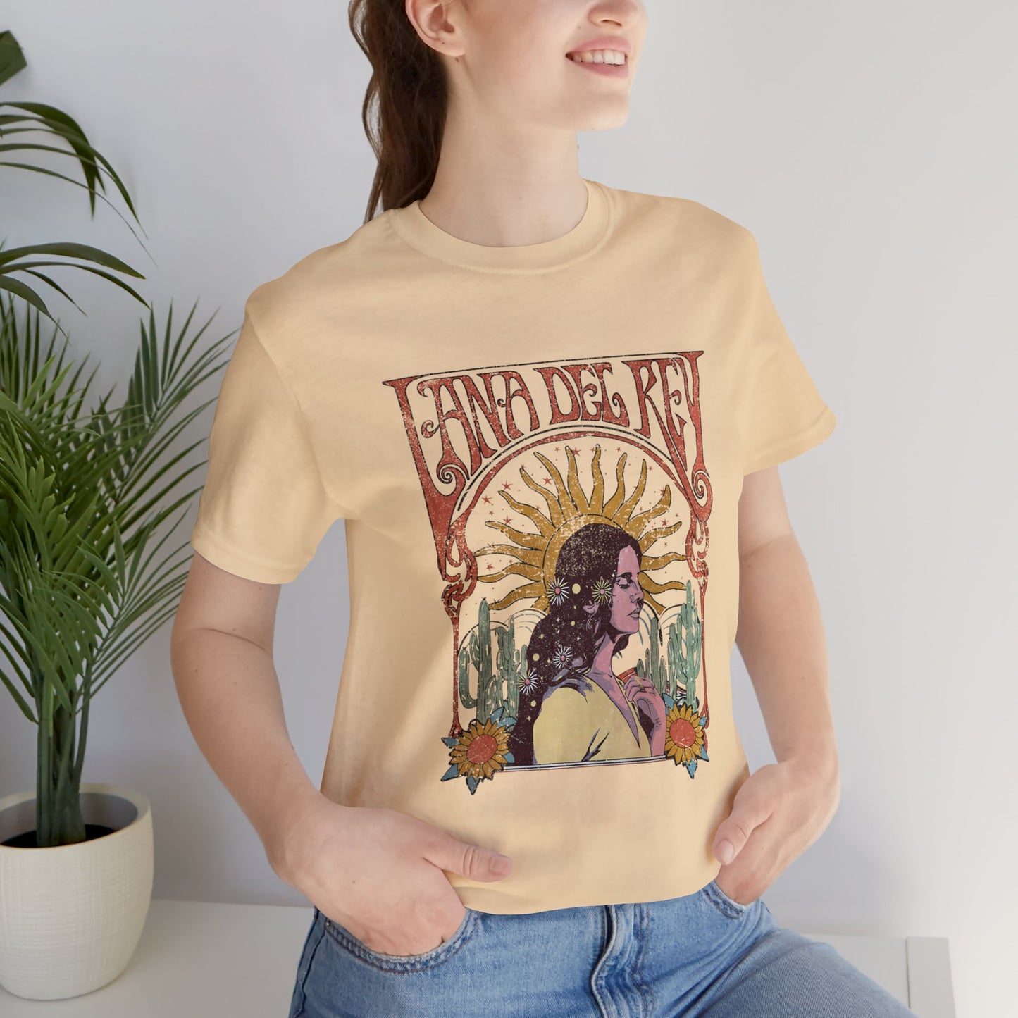 Lana Del Rey Vintage Artwork Unisex Jersey Short Sleeve Tee Shirt