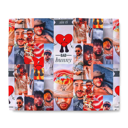 Bad Bunny Un Verano Sin Ti Photo Collage Duvet Cover