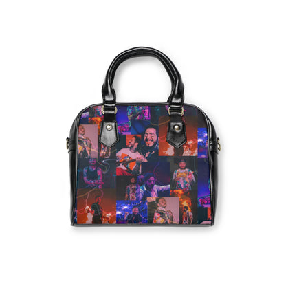 Post Malone Lightning Photo Collage Shoulder Handbag