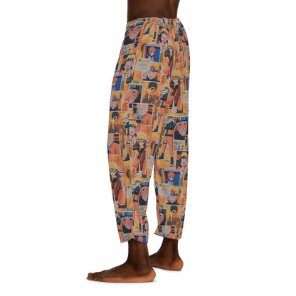 Naruto Uzumaki Sunflower Blaze Collage Men's Pajama Pants