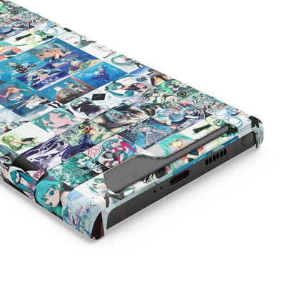 Hatsune Miku Album Cover Collage Phone Case With Card Holder