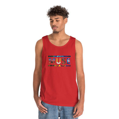 Muse Album Art Letters Unisex Heavy Cotton Tank Top