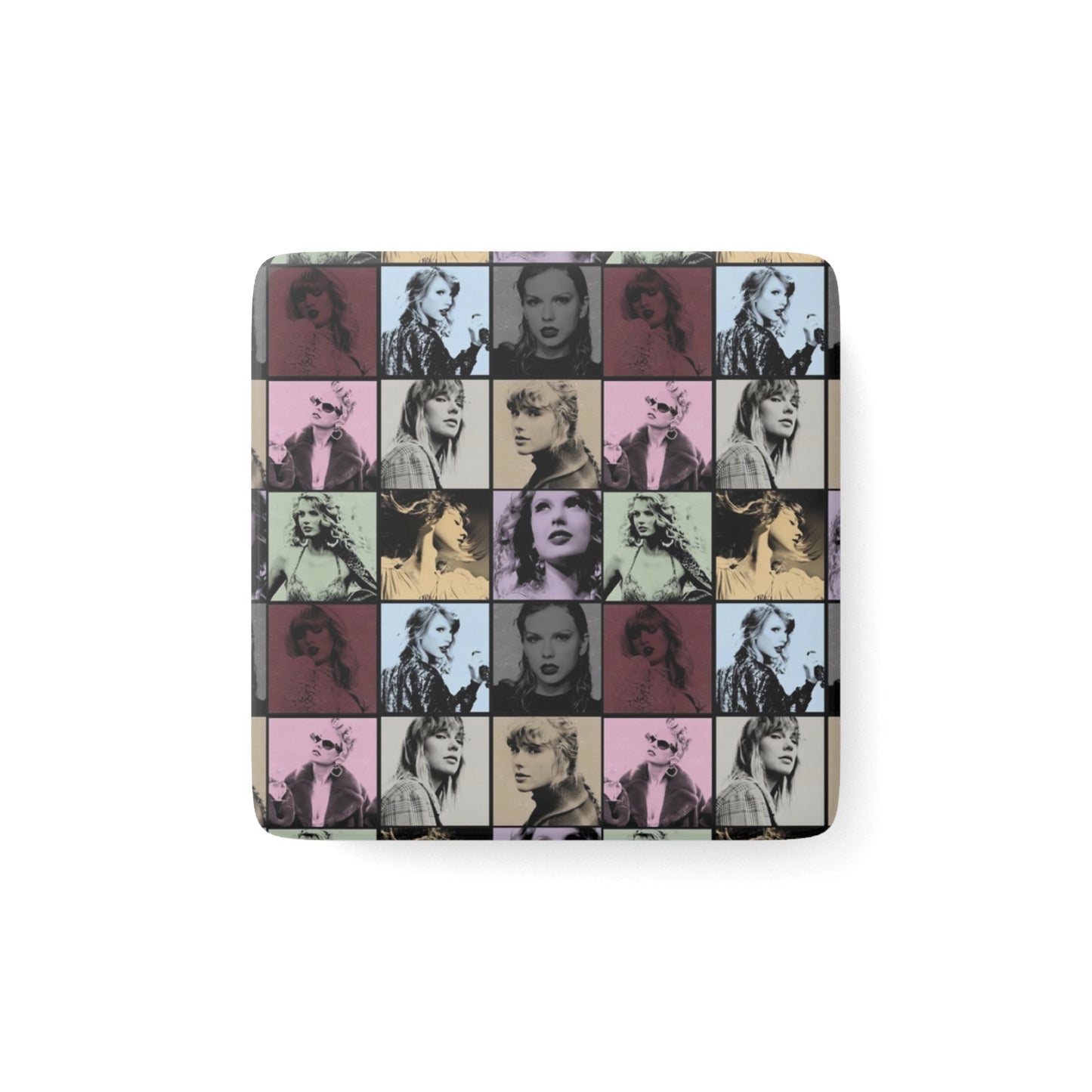 Taylor Swift Eras Collage Porcelain Magnet, Square