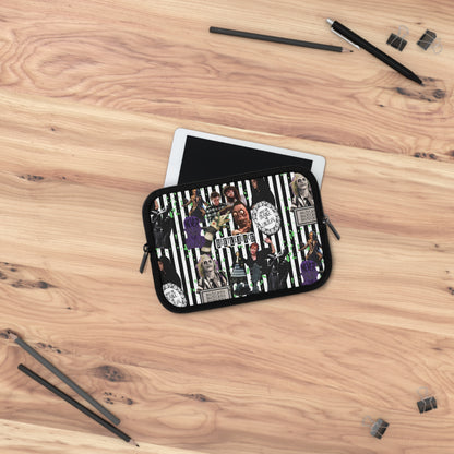 Beetlejuice Strange And Unusual Collage Laptop Sleeve