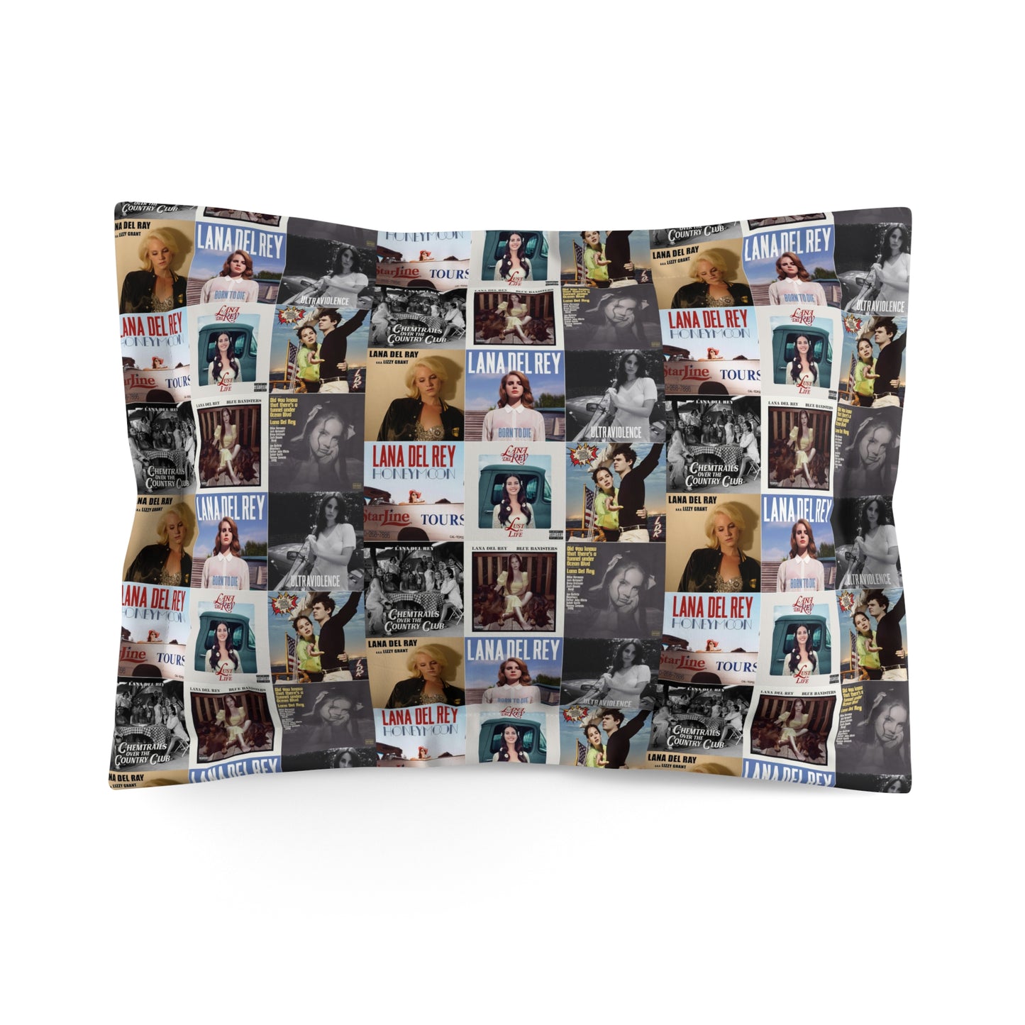 Lana Del Rey Album Cover Collage Microfiber Pillow Sham