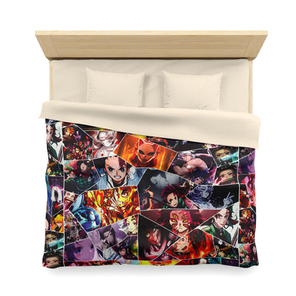 Demon Slayer Reflections Collage Microfiber Duvet Cover