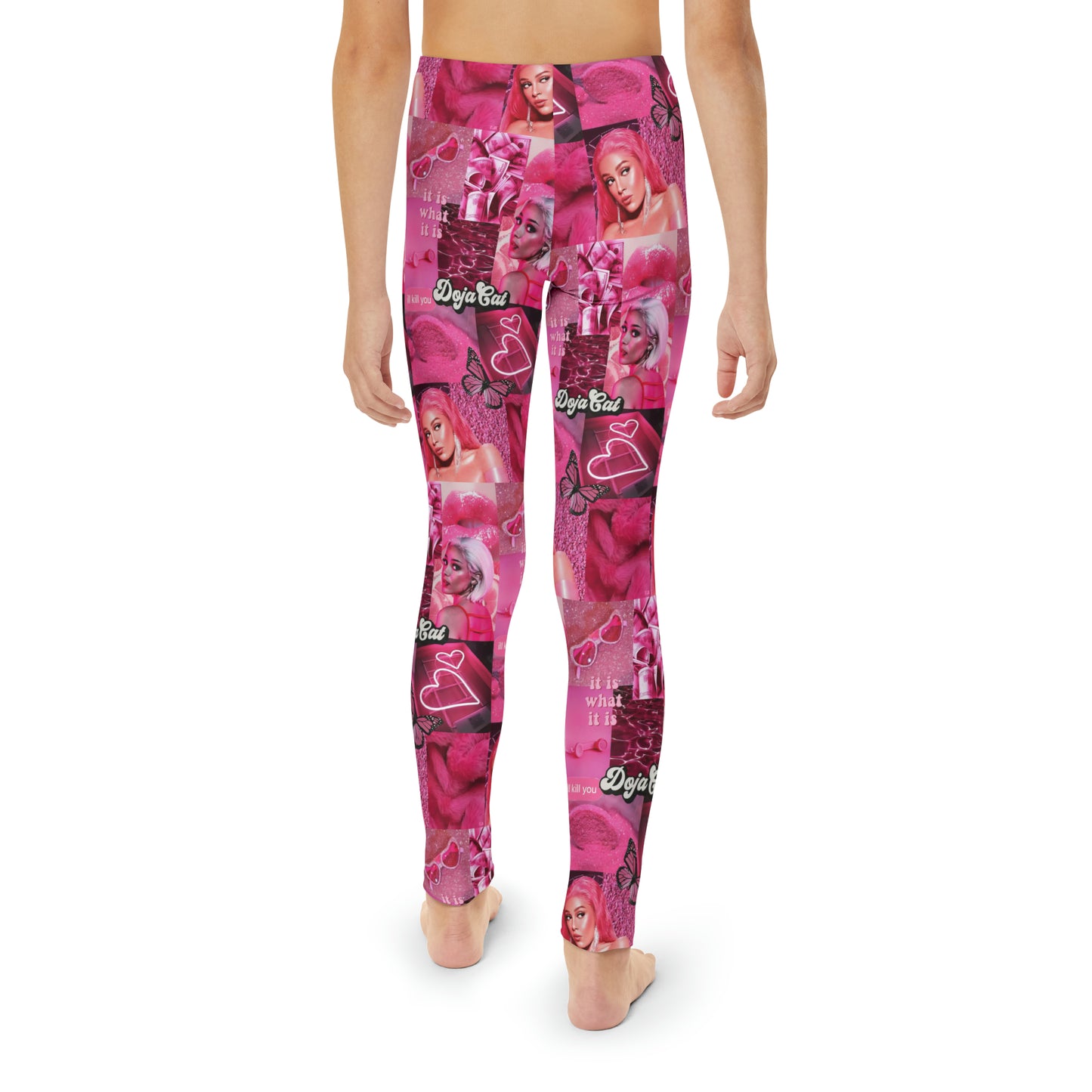 Doja Cat Pink Vibes Collage Youth Leggings