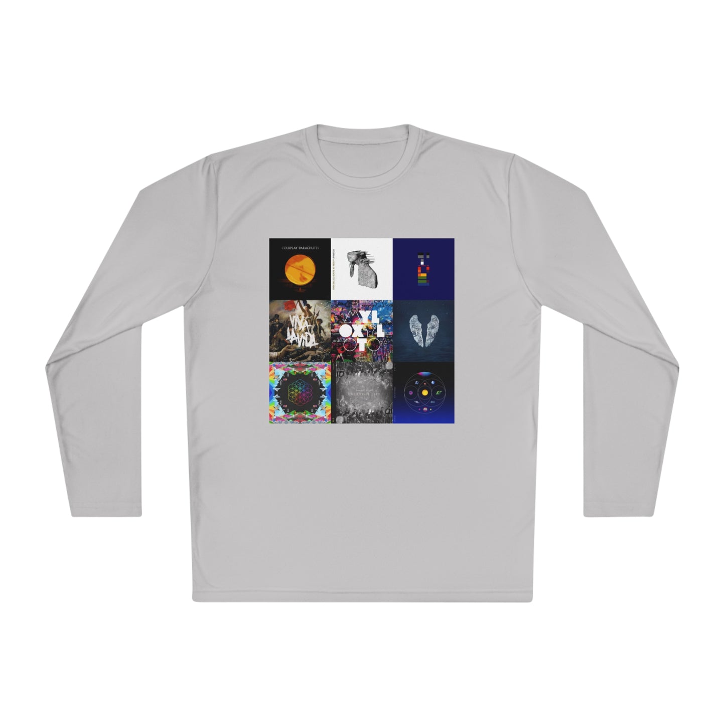 Colplay Album Cover Collage Unisex Lightweight Long Sleeve Tee