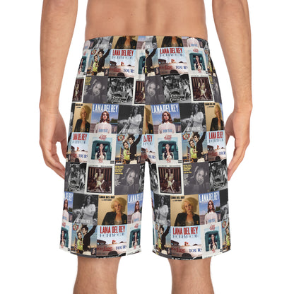 Lana Del Rey Album Cover Collage Men's Board Shorts