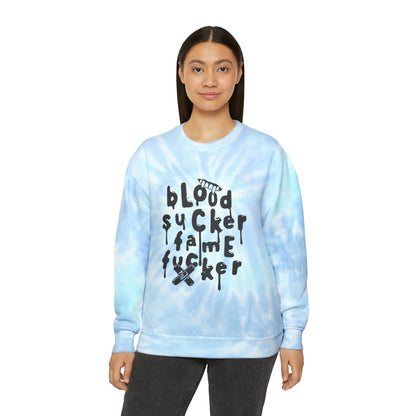 Olivia Rodrigo Blood Sucker Fame Fucker Unisex Tie-Dye Sweatshirt