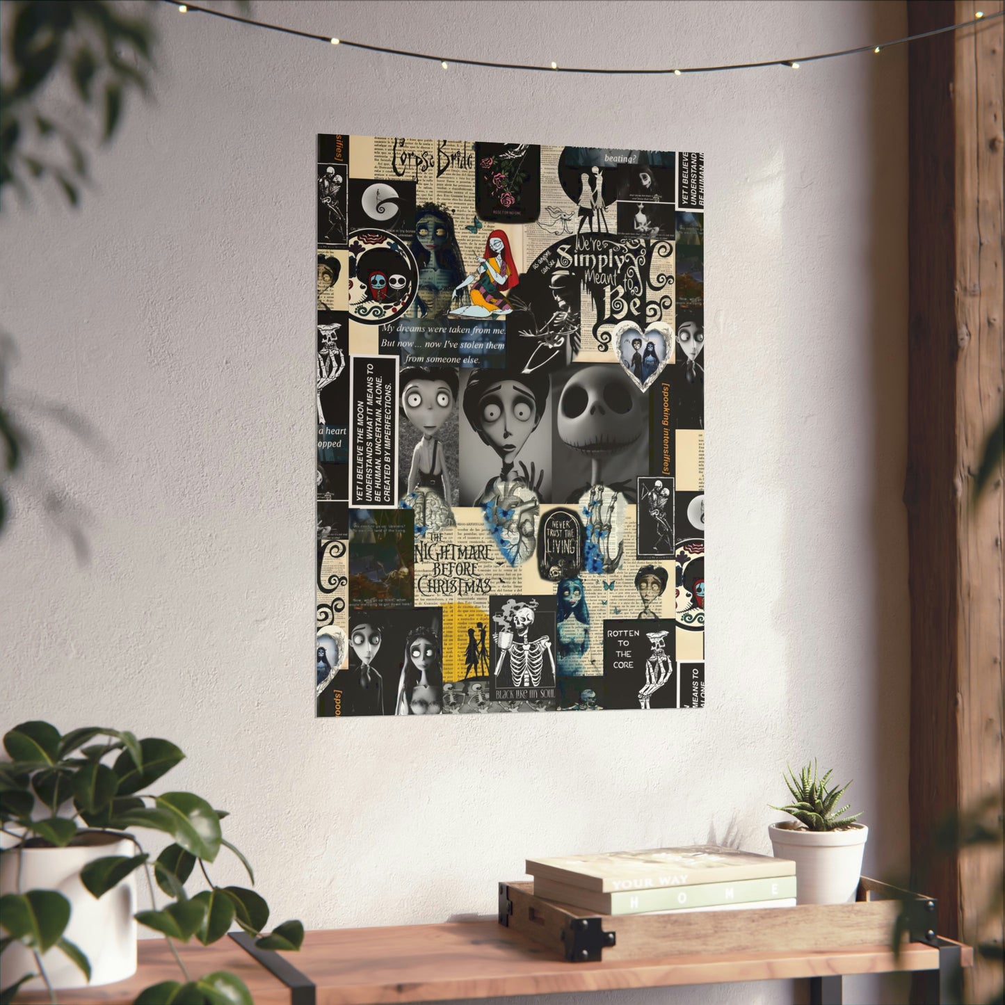 The Nightmare Before Christmas Rotten To The Core Collage Matte Vertical Poster