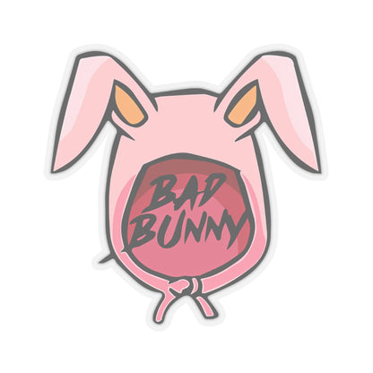 Bad Bunny Hoodie Logo Kiss-Cut Sticker