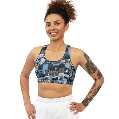 Coldplay Sunrise Sunset Collage Seamless Sports Bra