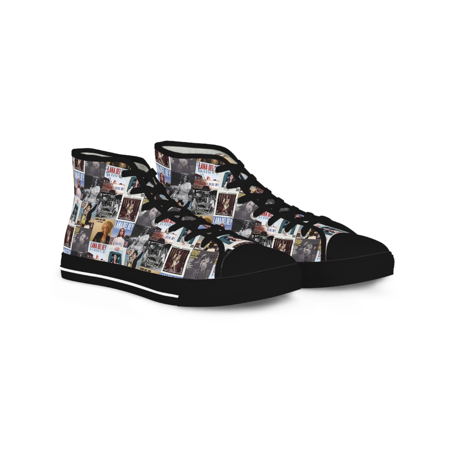 Lana Del Rey Album Cover Collage Men's High Top Sneakers