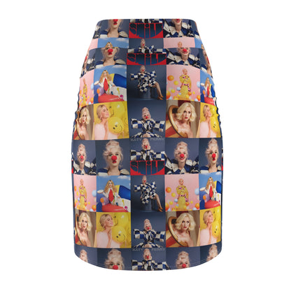 Katy Perry Smile Mosaic Women's Pencil Skirt