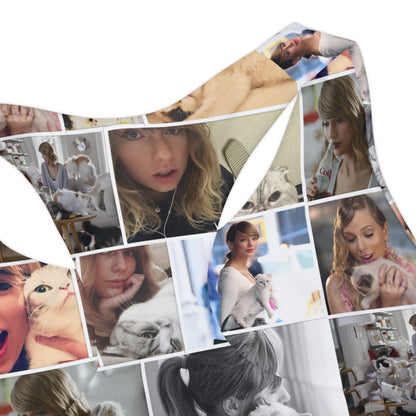 Taylor Swift's Cats Collage Pattern Girls Two Piece Swimsuit