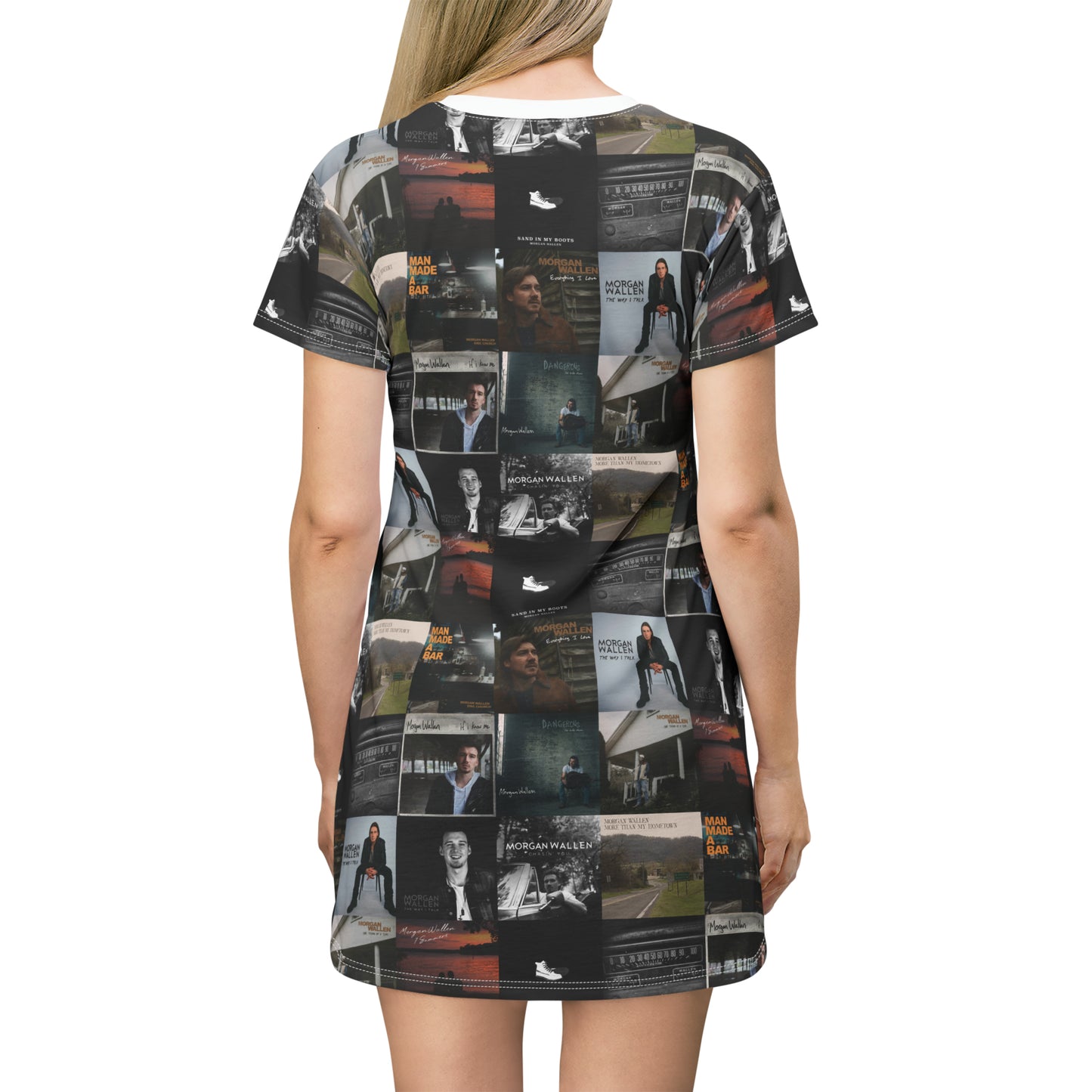 Morgan Wallen Album Cover Collage T-Shirt Dress