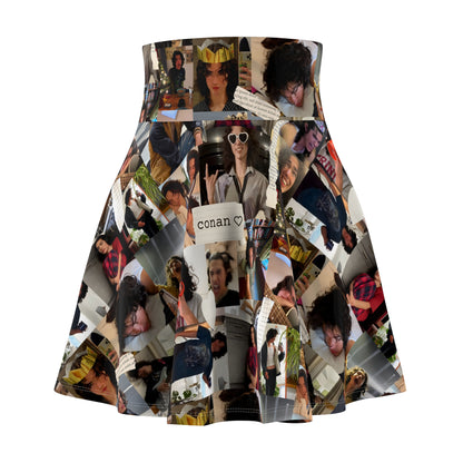 Conan Grey Being Cute Photo Collage Women's Skater Skirt