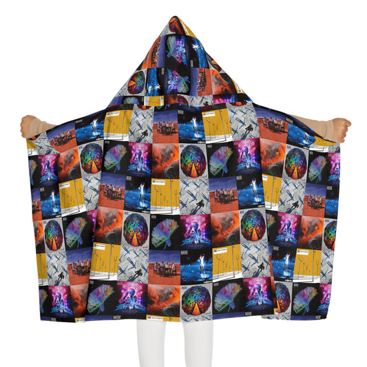 Muse Album Cover Collage Youth Hooded Towel