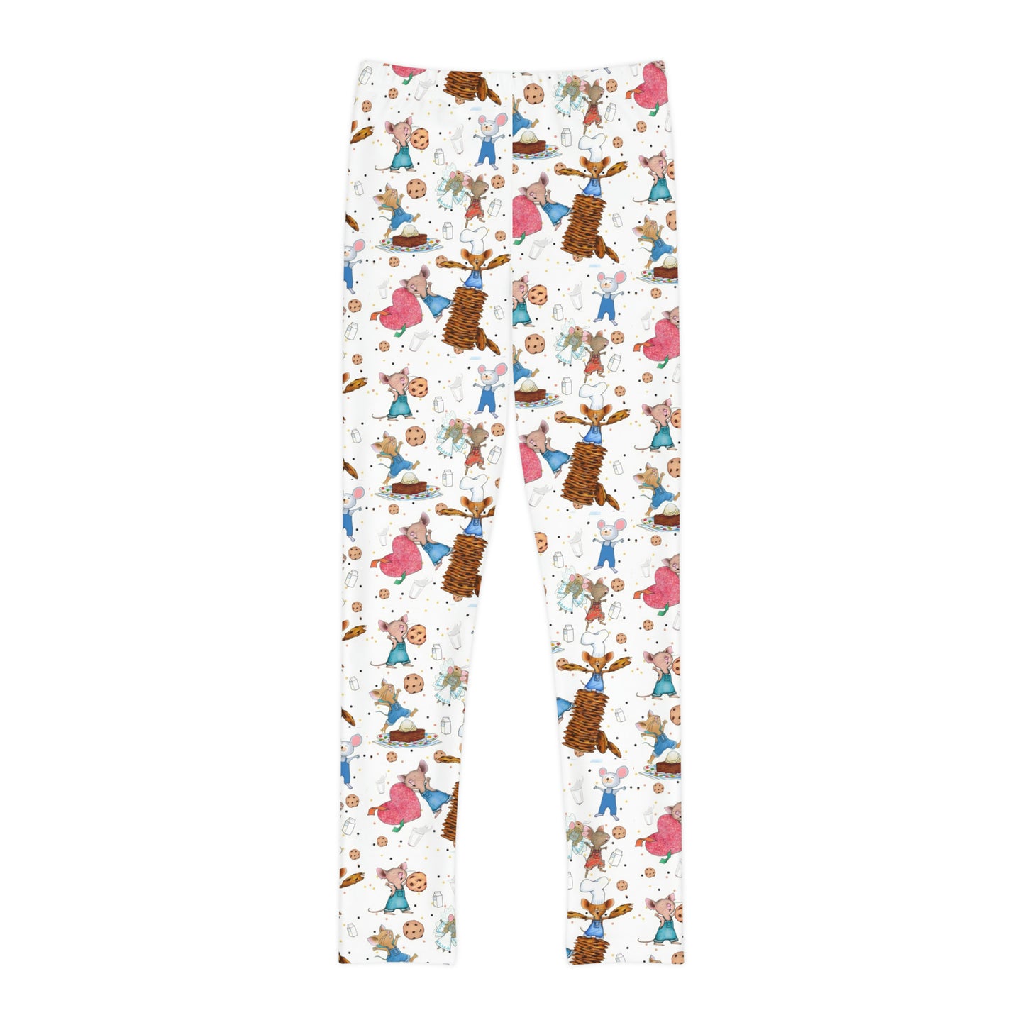 If You Give A Mouse A Cookie Collage Youth Full-Length Leggings