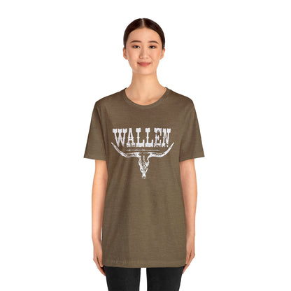 Morgan Wallen White Logo Unisex Jersey Short Sleeve Tee Shirt