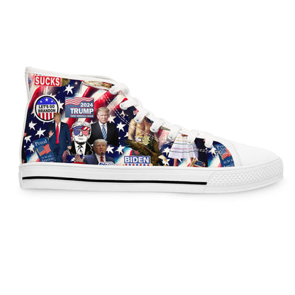 Donald Trump 2024 MAGA Montage Women's High Top Sneakers