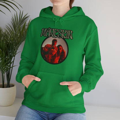 Måneskin Circular Group Photo Unisex Heavy Blend Hooded Sweatshirt