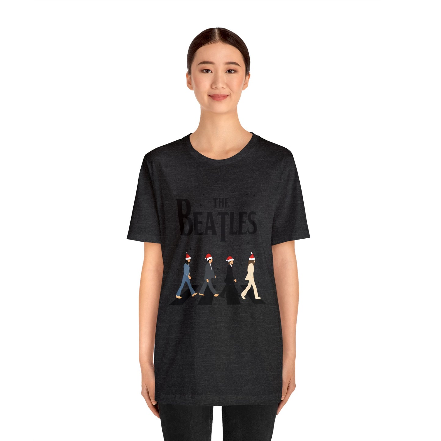 The Beatles Abbey Road Santas Unisex Jersey Short Sleeve Tee Shirt