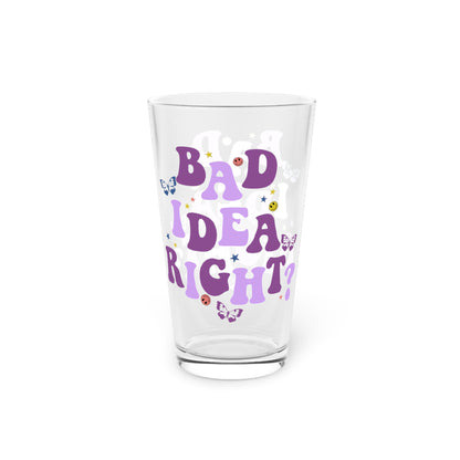 Olivia Rodrigo Bad Idea Right? Pint Glass