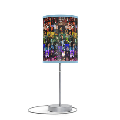 Harry Styles Rainbow Photo Collage Lamp on a Stand