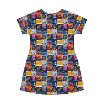 Muse Album Cover Collage T-Shirt Dress