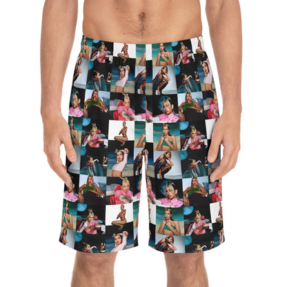 Dua Lipa Future Nostalgia Mosaic Men's Board Shorts