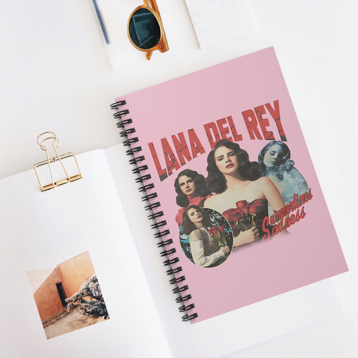 Lana Del Rey Summertime Sadness Ruled Line Spiral Notebook