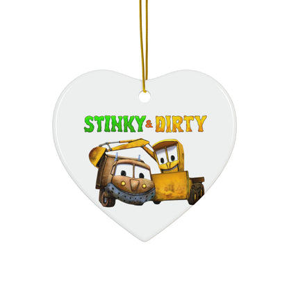 Stinky & Dirty Best Buds Ceramic Ornaments (1pc, 3pcs, 5pcs, 10pcs)