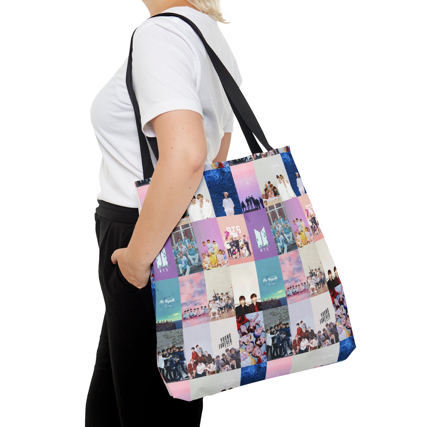 BTS Pastel Aesthetic Collage Tote Bag