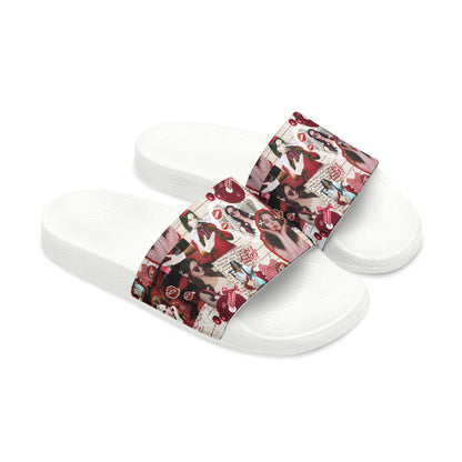 Lana Del Rey Cherry Coke Collage Youth Slide Sandals