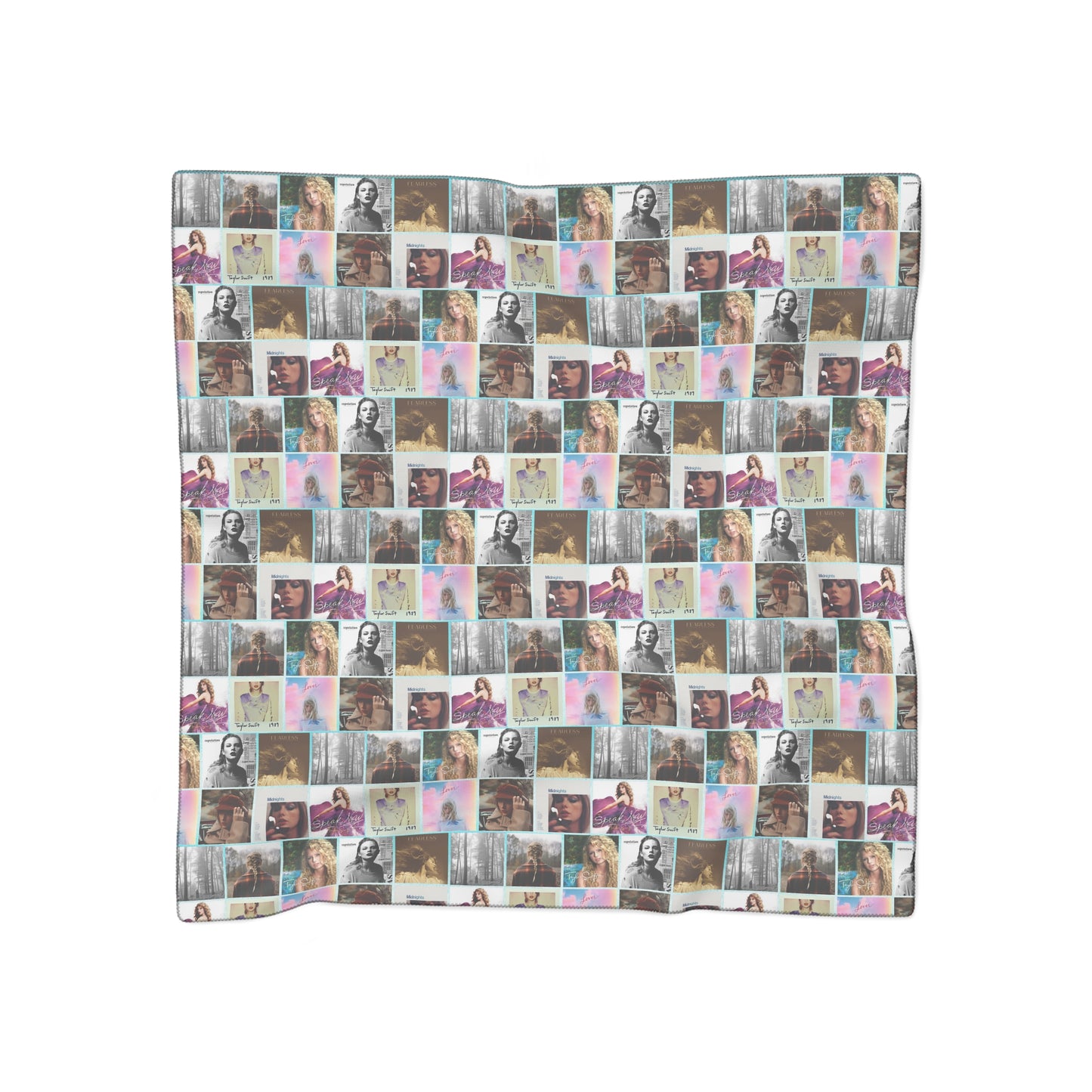 Taylor Swift Album Art Collage Pattern Polyester Scarf