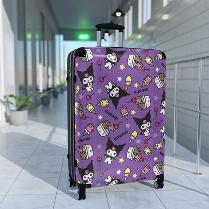 Kuromi Ice Cream Sundae Pattern Suitcase