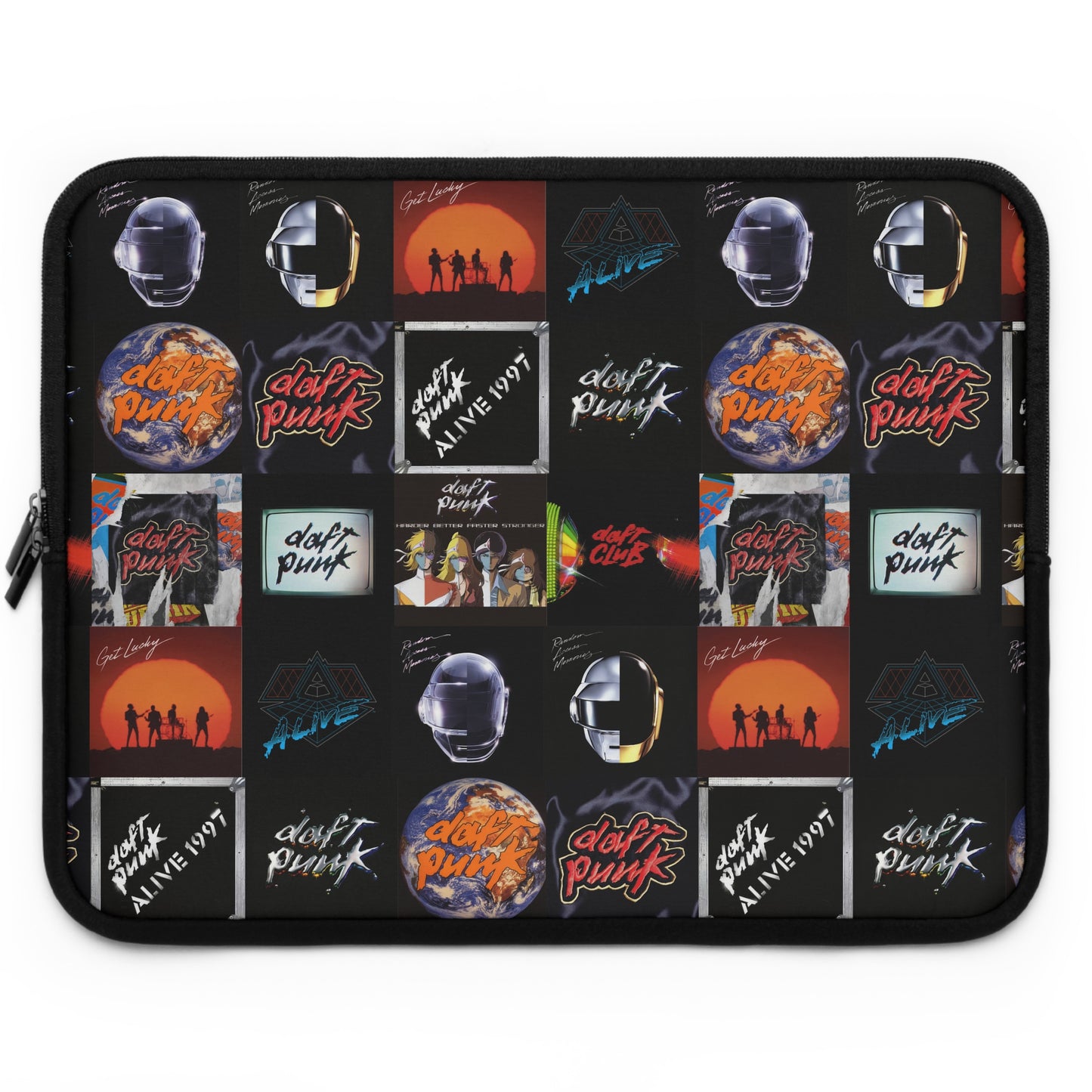 Daft Punk Album Cover Art Collage Laptop Sleeve