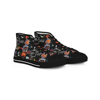 Daft Punk Album Cover Art Collage Men's High Top Sneakers