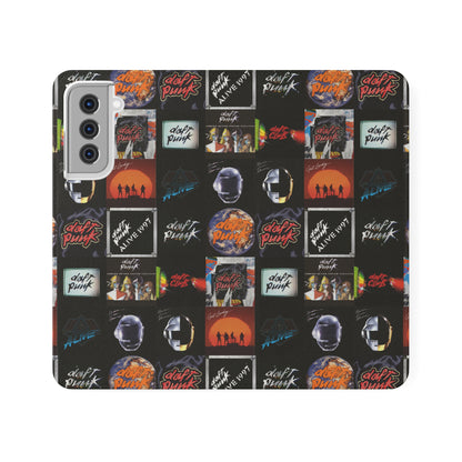 Daft Punk Album Cover Art Collage Phone Flip Case