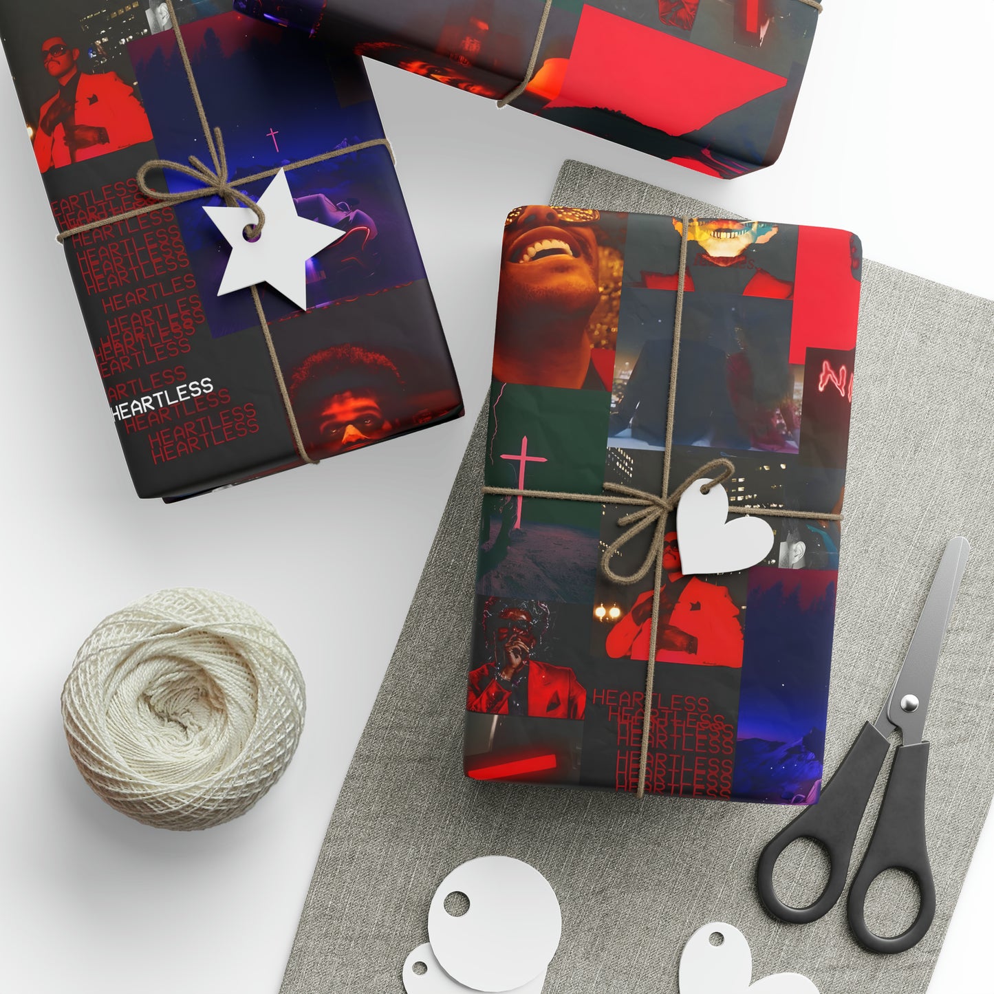 The Weeknd Heartless Nightmares Collage Gift Wrapping Paper