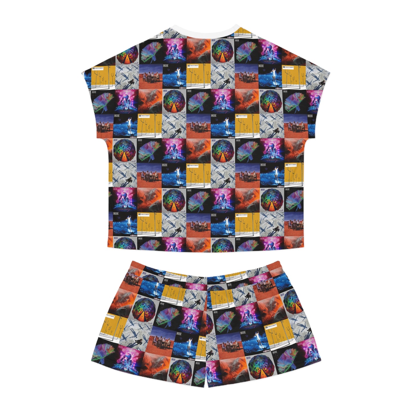 Muse Album Cover Collage Women's Short Pajama Set