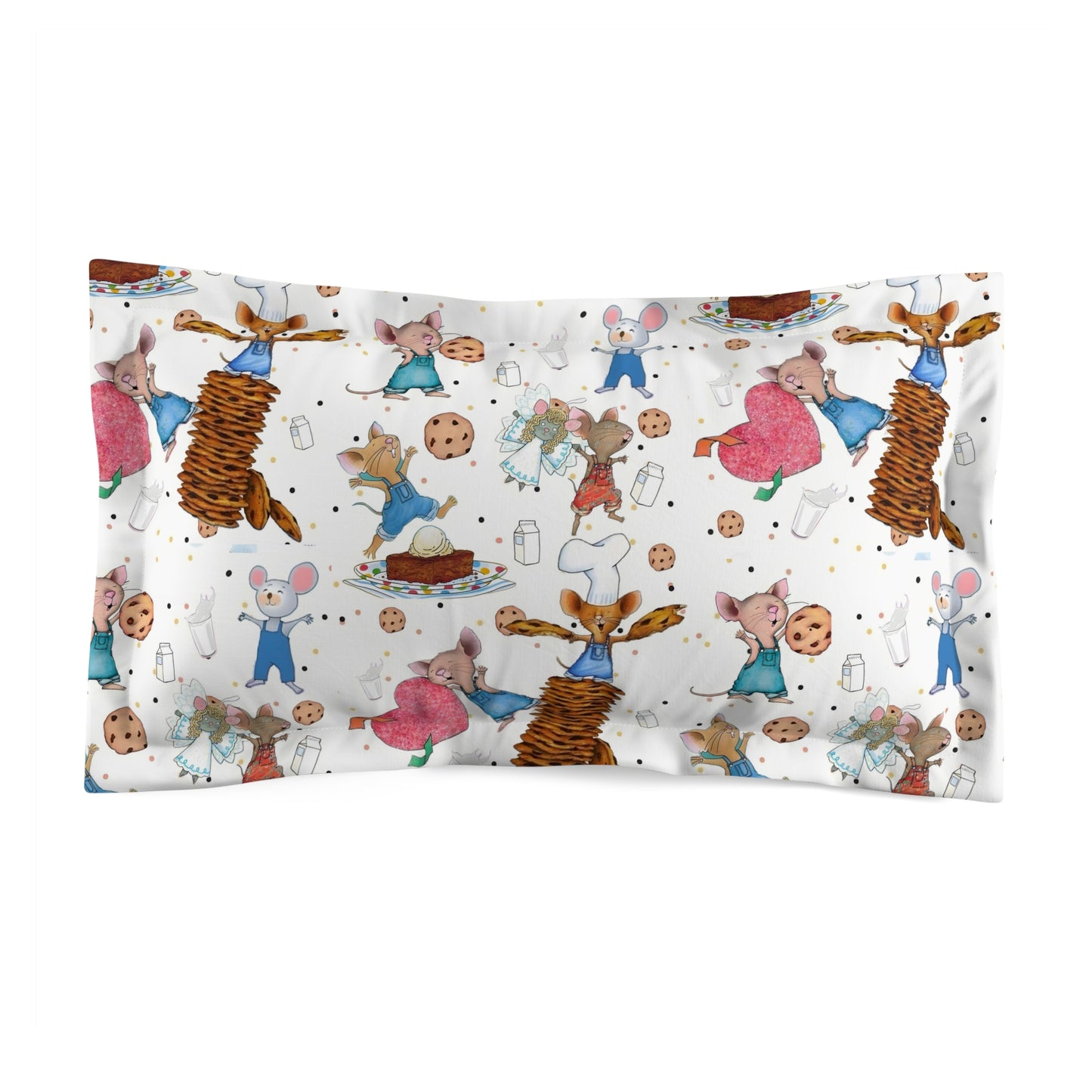 If You Give A Mouse A Cookie Collage Microfiber Pillow Sham