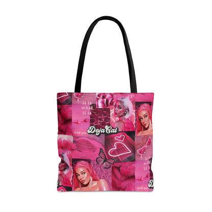 Doja Cat Pink Vibes Collage Tote Bag